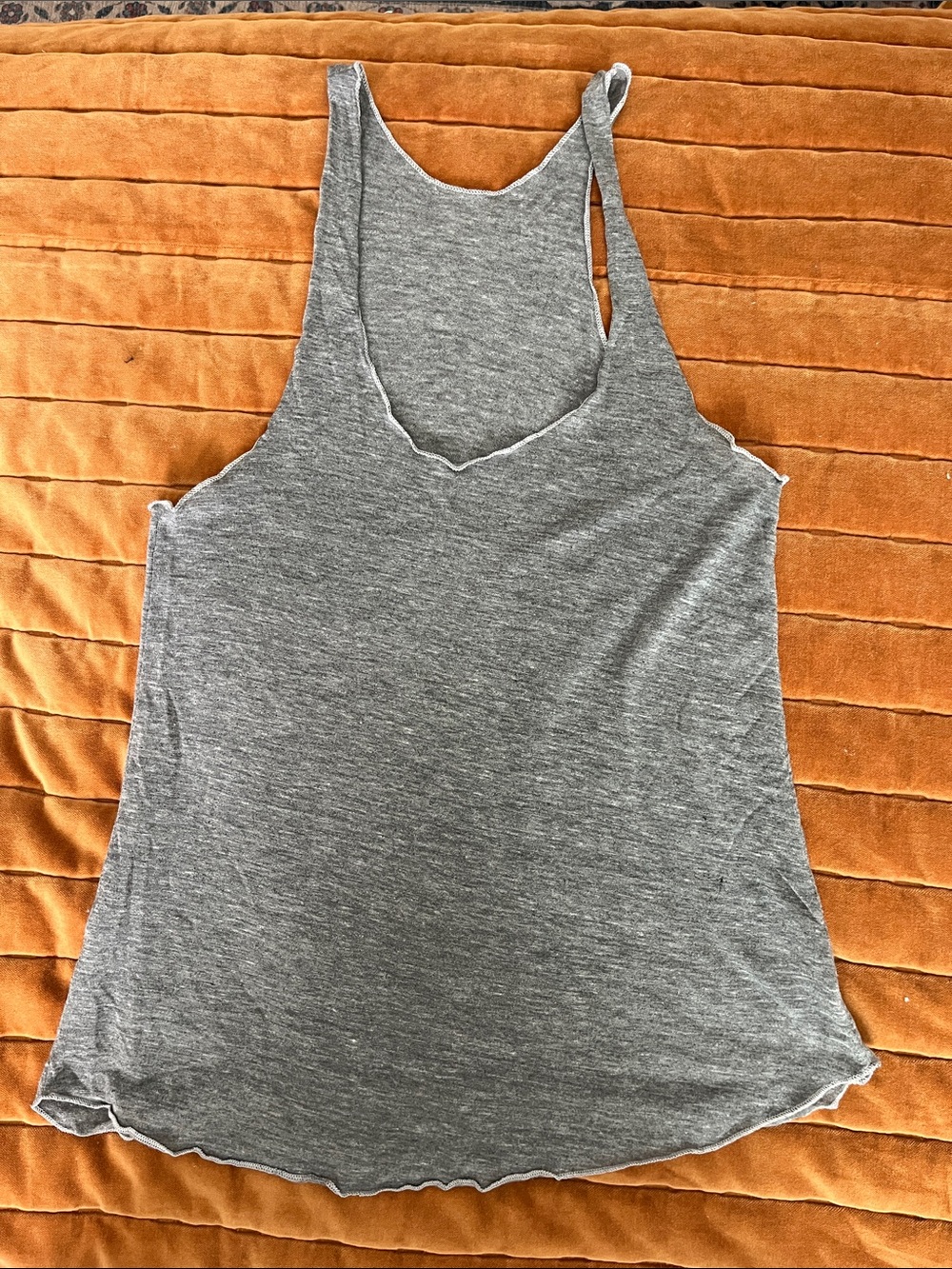 American Apparel triblend racerback Tank Top gray